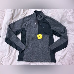Spyder Men’s Gait Half Zip Gray Jacket 
Size S or XXL NWT!